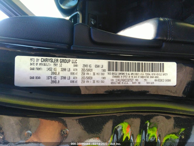 Jeep Grand Cherokee Laredo Altitude 2012 1C4RJFAGXCC327527 Image 10