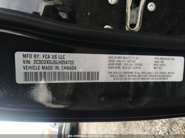 2C3CDXGJ5LH254722 Dodge Charger Scat Pack