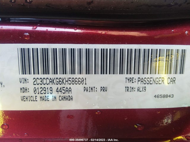Chrysler 300 Limited 2019 2C3CCAKG6KH586601 Image 9