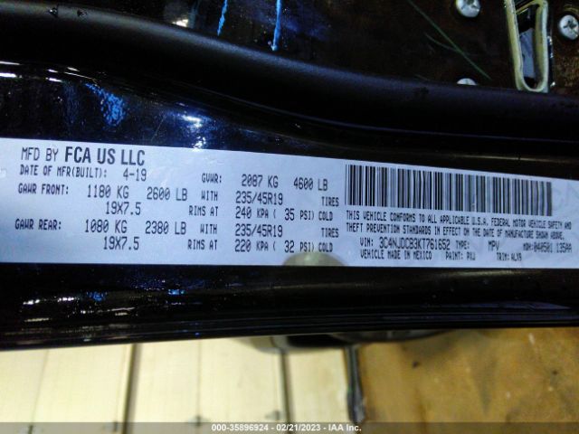 3C4NJDCB3KT761652 Jeep Compass High Altitude