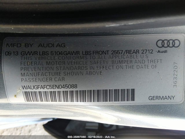 WAUGFAFC5EN045088 Audi A6 2.0t Premium Plus