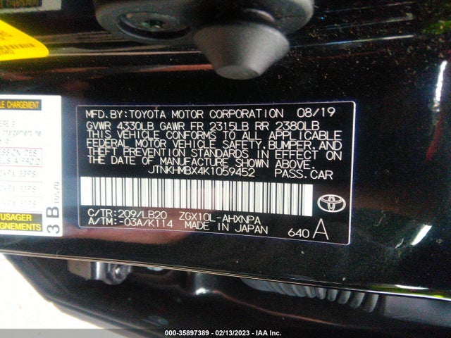 Toyota C-HR 2019 JTNKHMBX4K1059452 Image 10