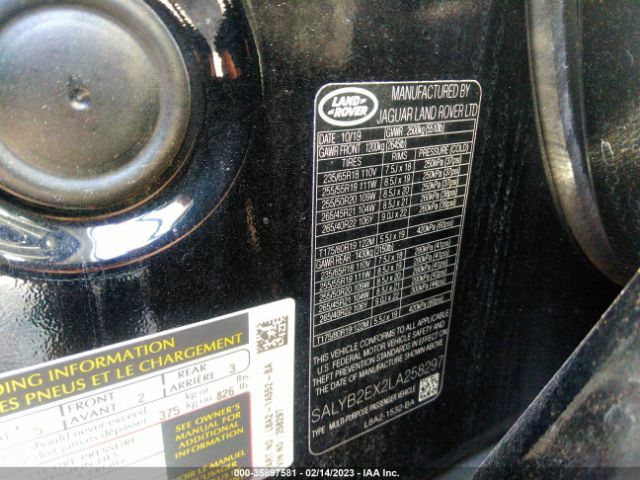 SALYB2EX2LA258297 Land Rover Range Rover Velar S