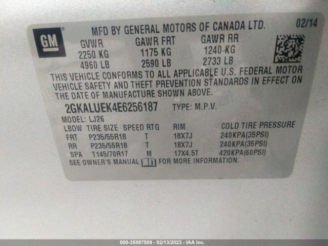 2GKALUEK4E6256187 GMC Terrain Denali