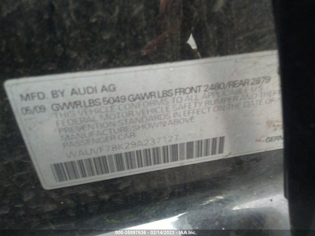 WAUVF78K29A237127 Audi A4 2.0t Prem