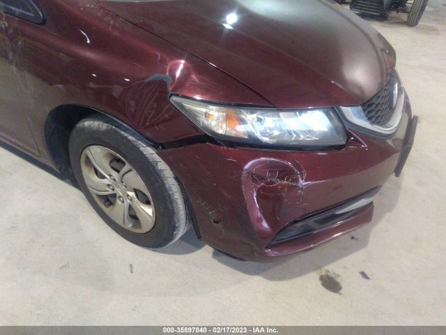 2013 HONDA CIVIC SDN LX VIN: 19XFB2F52DE287955
