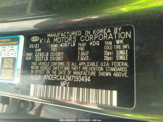 KNDERCAA2M7193494 KIA SELTOS EX