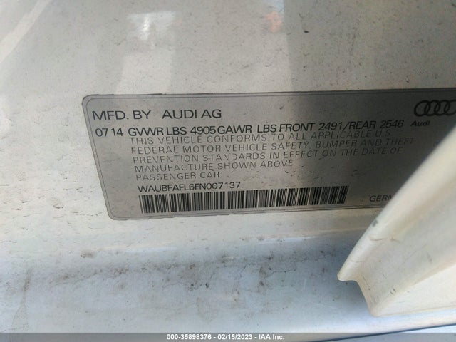 WAUBFAFL6FN007137 Audi A4 PREMIUM