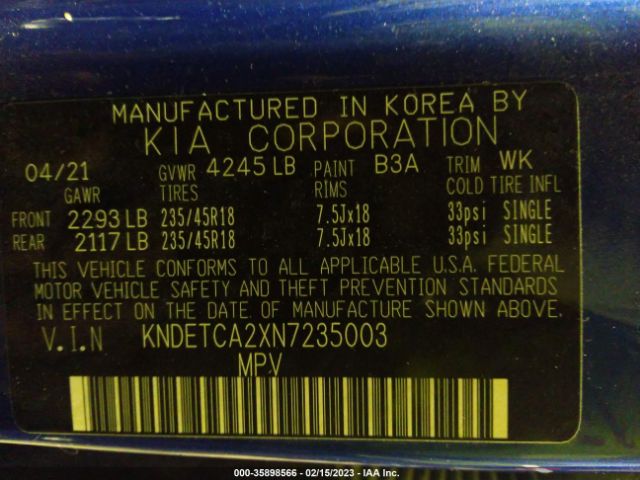 KNDETCA2XN7235003 KIA Seltos Sx