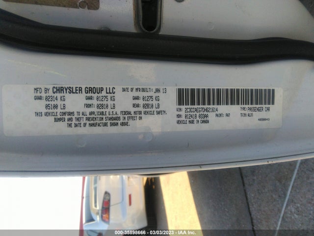 Chrysler 300 300c 2013 2C3CCAEG7DH621614 Image 10