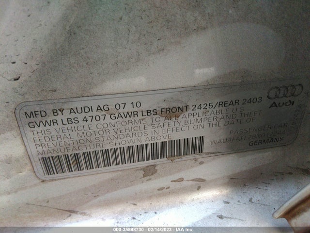 WAUAFAFL2BN012244 Audi A4 2.0t Premium