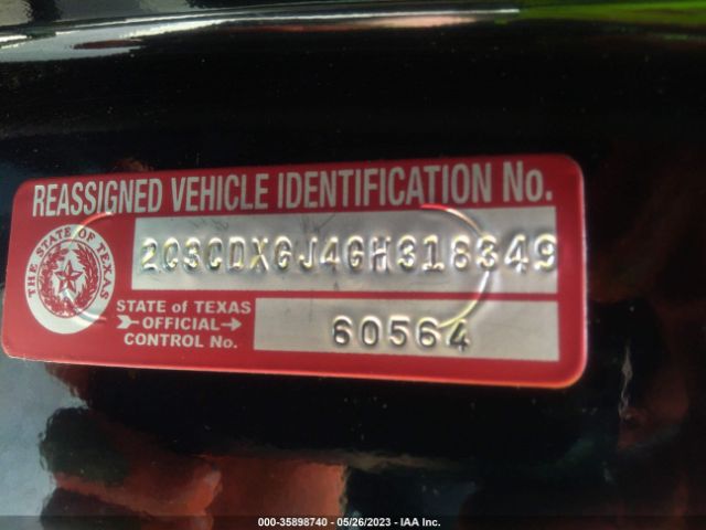 2C3CDXGJ4GH318349 Dodge Charger R/t Scat Pack