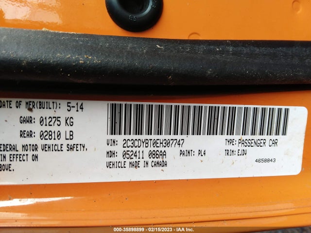 Dodge Challenger R/t Classic 2014 2C3CDYBT0EH307747 Image 9