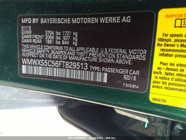 WMWXS5C56FT829513 Mini Cooper