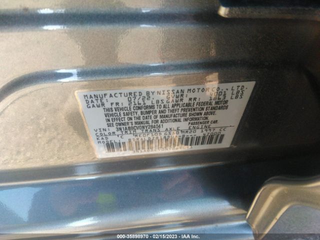 3N1AB8CV0NY284041 Nissan SENTRA SV