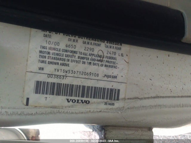 Volvo V70 2001 YV1SW53D712069108 Image 10