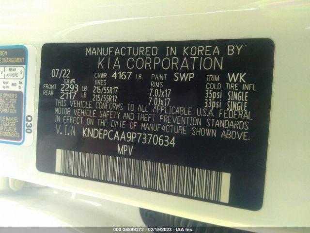 KNDEPCAA9P7370634 KIA Seltos Lx