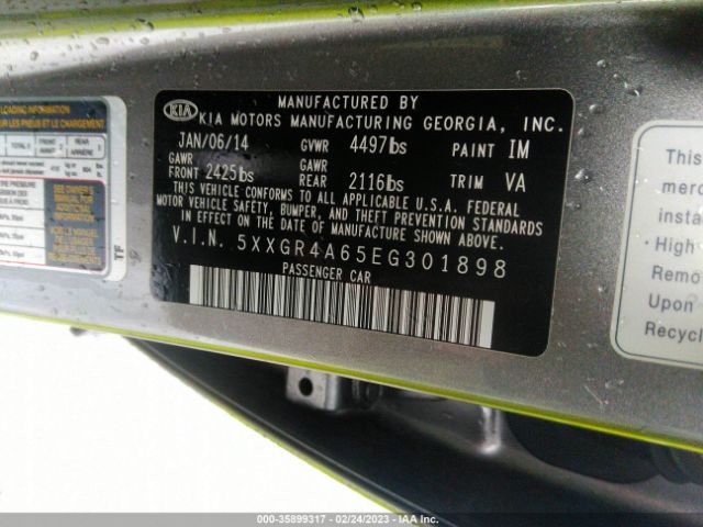 5XXGR4A65EG301898 KIA Optima Sx Turbo