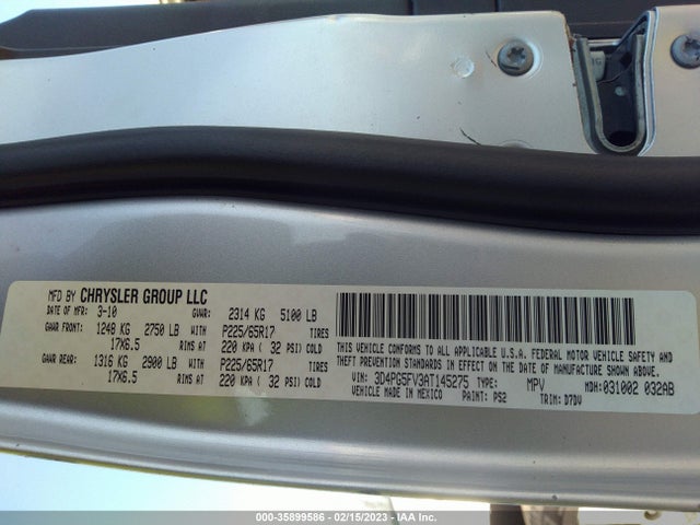 Dodge Journey Sxt 2010 3D4PG5FV3AT145275 Image 10