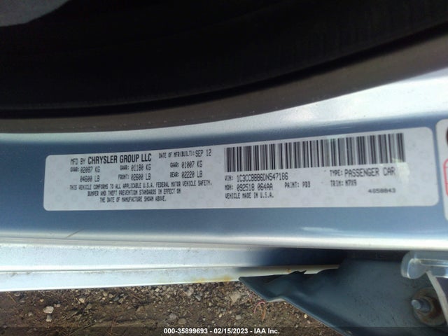 Chrysler 200 Touring 2013 1C3CCBBB6DN547186 Image 10