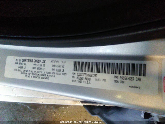 1C3CC4FB6AN227237 Chrysler Sebring Touring