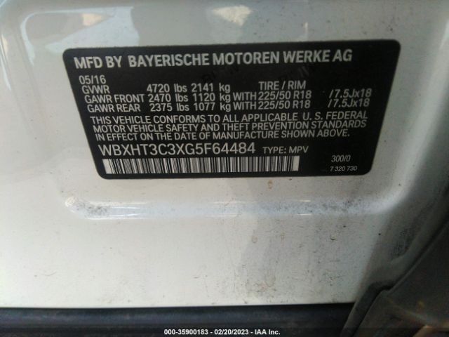 WBXHT3C3XG5F64484 BMW X1 Xdrive28i