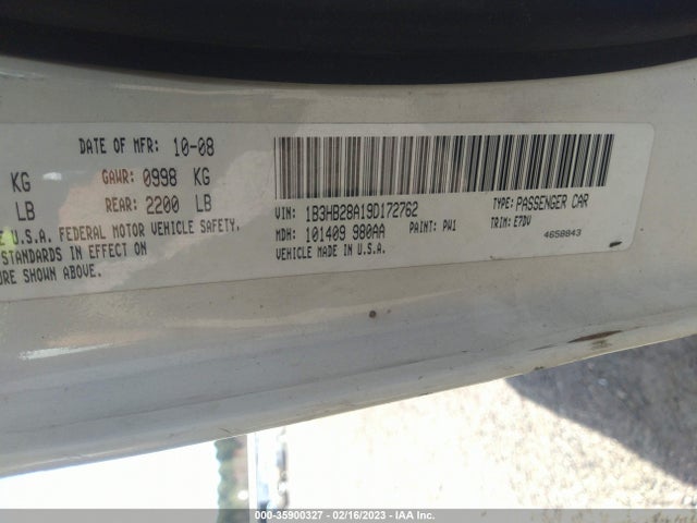 Dodge Caliber 2009 1B3HB28A19D172762 Image 9