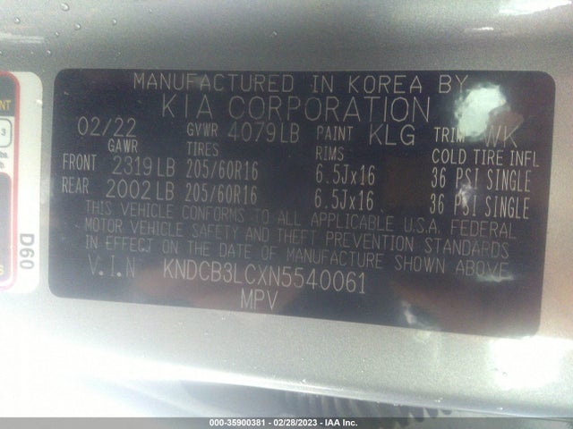 KIA NIRO LX 2022 KNDCB3LCXN5540061 Image 11