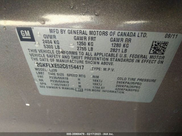 2GKFLXE52C6154417 GMC Terrain Slt-2