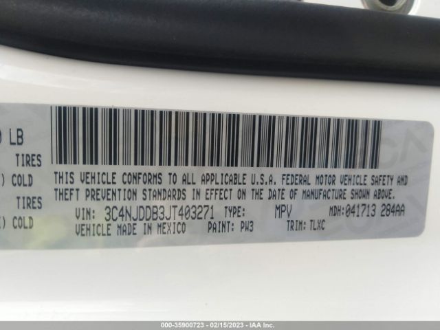 3C4NJDDB3JT403271 Jeep Compass Trailhawk