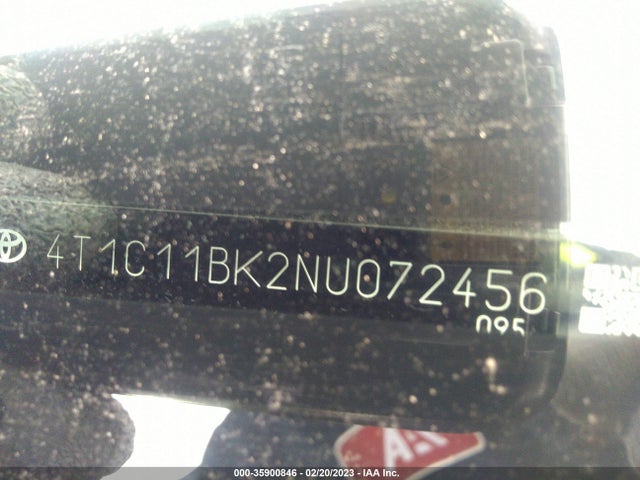 2022 TOYOTA CAMRY LE VIN: 4T1C11BK2NU072456
