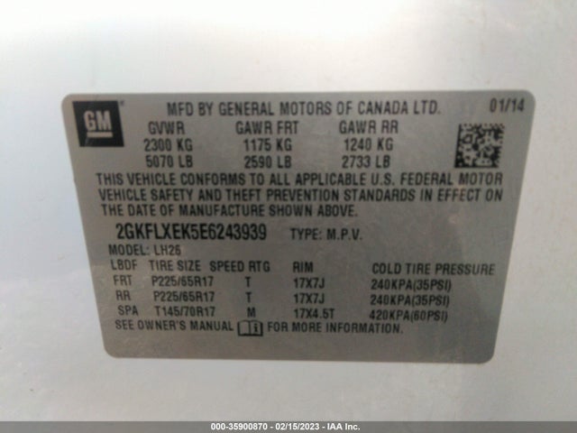 GMC Terrain Slt 2014 2GKFLXEK5E6243939 Image 9