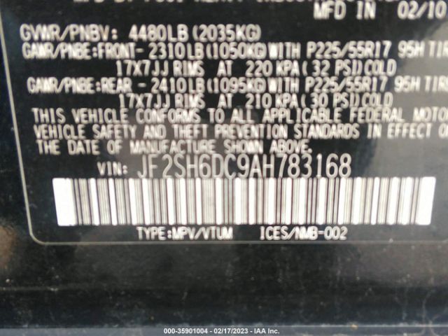 JF2SH6DC9AH783168 Subaru Forester 2.5x Limited