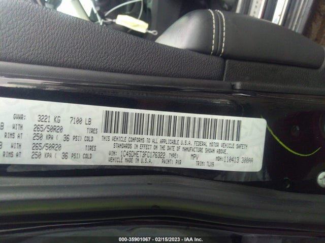 Dodge Durango Citadel 2015 1C4SDHET3FC176322 Image 9