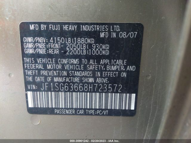 JF1SG63668H723572 Subaru Forester (natl) X