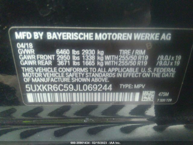 5UXKR6C59JL069244 BMW X5 Xdrive50i