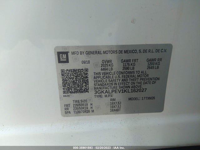 GMC Terrain Slt 2019 3GKALPEV1KL162027 Image 9