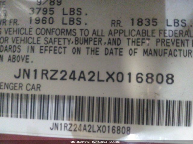 JN1RZ24A2LX016808 Nissan 300ZX