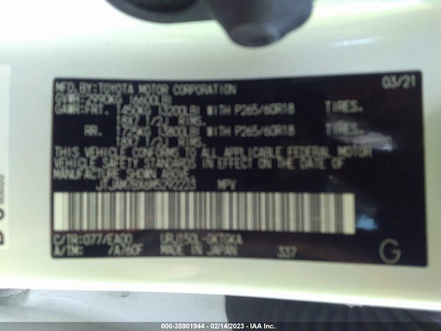 2021 Lexus GX, VIN: JTJAM7BX6M5292223