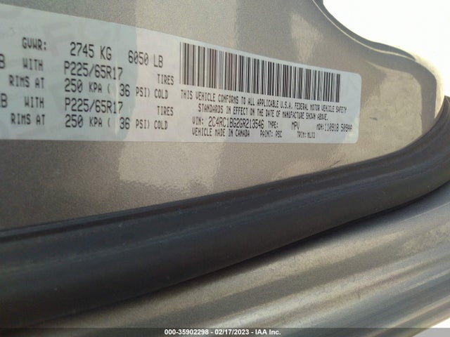 2C4RC1BG2GR213546 Chrysler Town & Country Touring