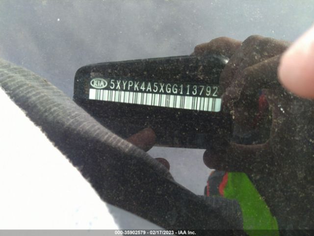 5XYPK4A5XGG113792 KIA SORENTO SX