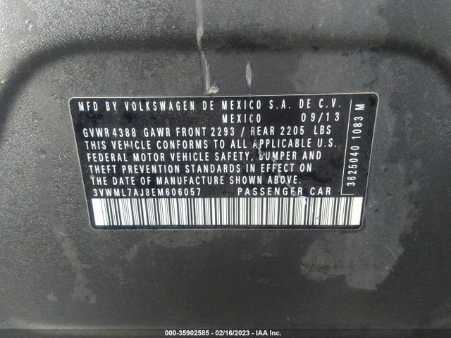 3VWML7AJ8EM606057 Volkswagen Jetta Sportwagen Tdi