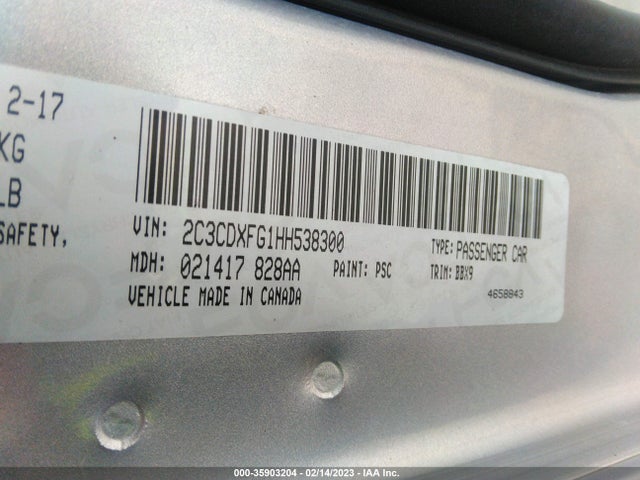 Dodge Charger Se 2017 2C3CDXFG1HH538300 Image 9