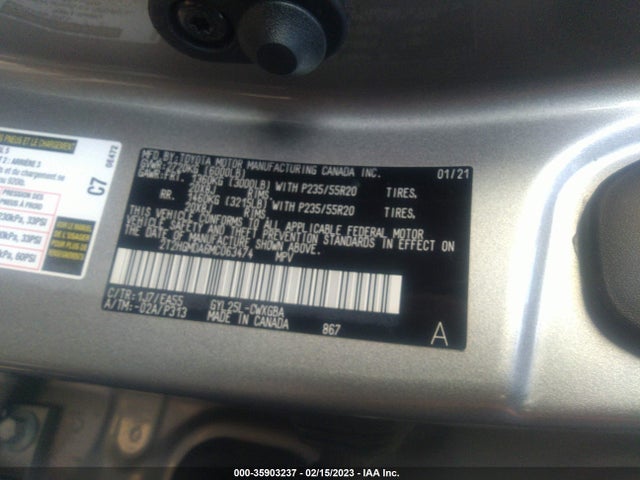 2021 Lexus RX, VIN: 2T2HGMDA6MC063474