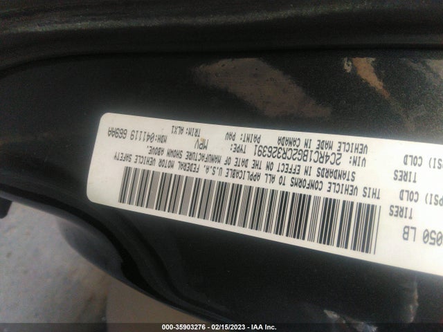 2C4RC1BG2CR326391 Chrysler Town & Country Touring