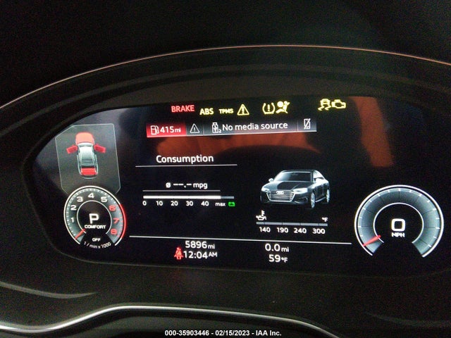 2022 AUDI A4 SEDAN PREMIUM PLUS VIN: WAUBBAF4XNN008410