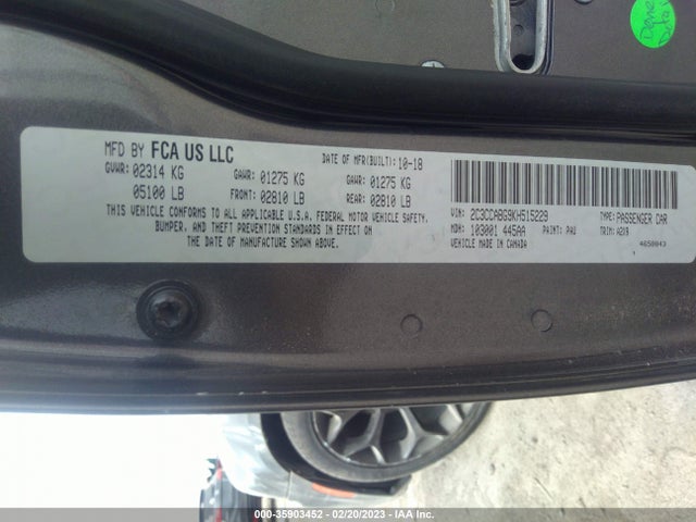 Chrysler 300 300s 2019 2C3CCABG9KH515229 Image 9