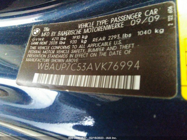 WBAUP7C53AVK76994 BMW 1 Series 128i
