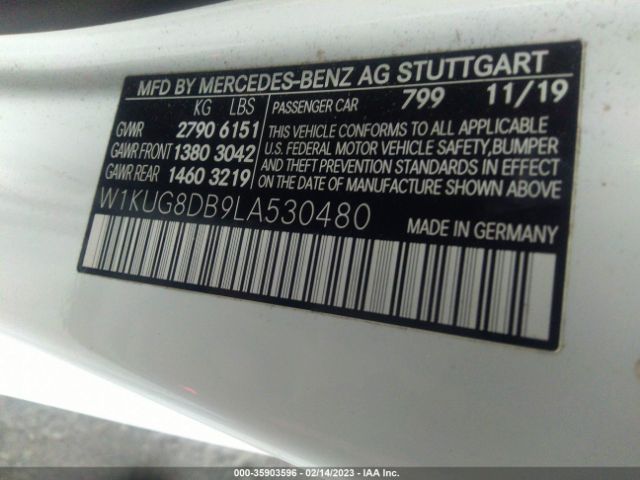 W1KUG8DB9LA530480 Mercedes-Benz S-class S 560