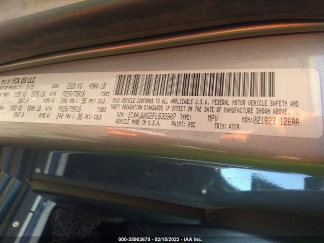 1C4AJWAG2FL635907 Jeep Wrangler Sport